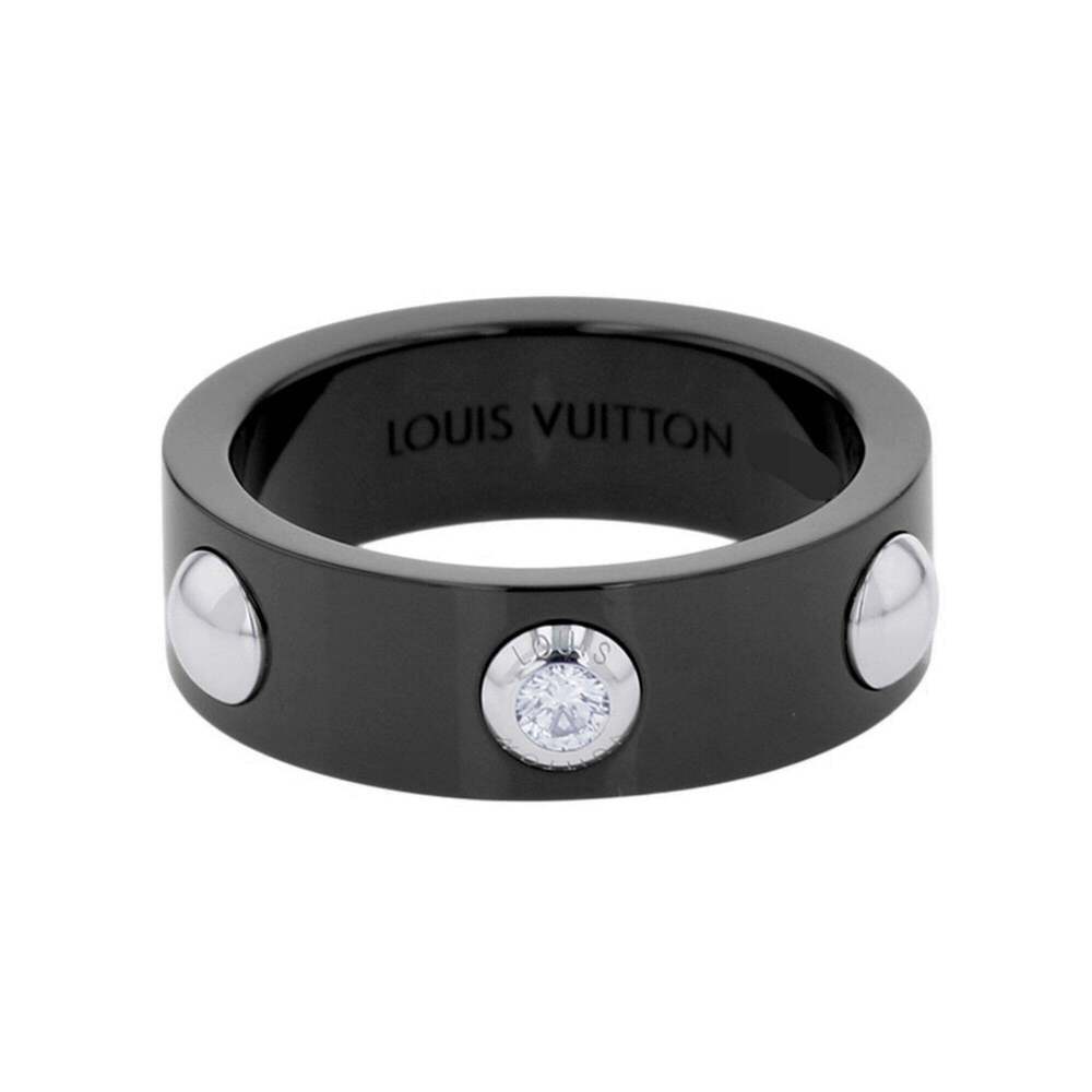 LOUIS VUITTON Silver Diamond Ring